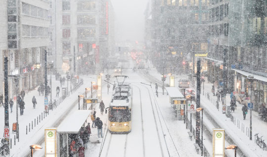 Berlin Friedrichstrasse Winter