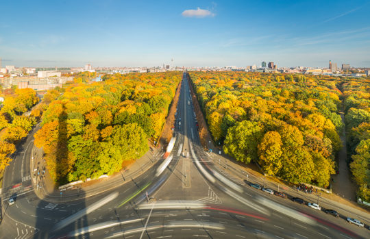 Berlin Tiergarten Skyline