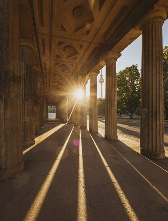 Berlin Street Morning Sunrise